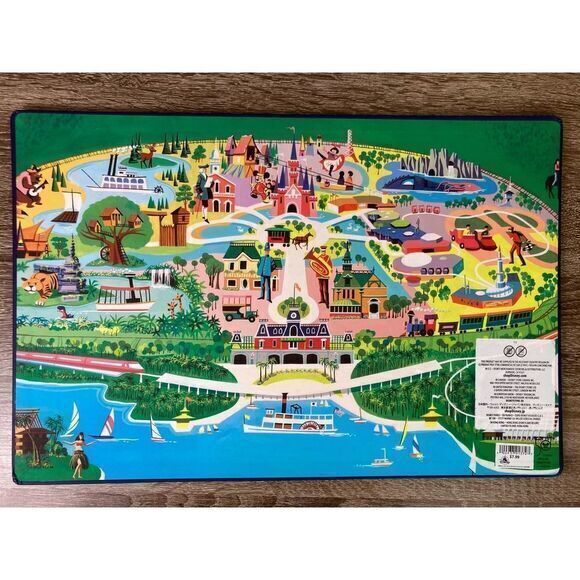 Walt Disney World 2023 Map‎ Board 50th Anniversary Celebration Decor Parks 17x11 - Picture 3 of 9